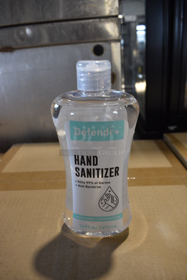 PALLET LOT of 18 BRAND NEW! 24 Boxes of Defendr Hand Sanitizer Bottles.  Total of 432 Bottles. 18 Times Your Bid! - Image 1 of 4