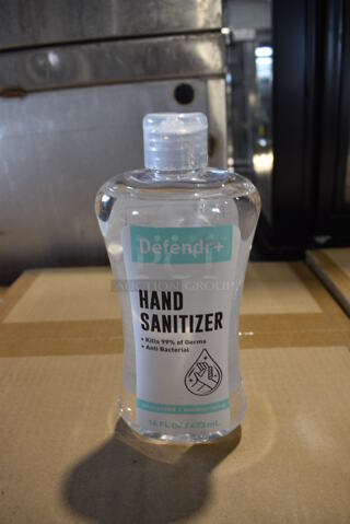 PALLET LOT of 18 BRAND NEW! 24 Boxes of Defendr Hand Sanitizer Bottles.  Total of 432 Bottles. 18 Times Your Bid!