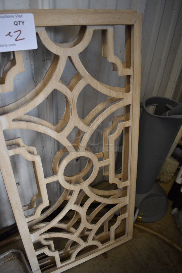 ALL ONE MONEY! Lot of 2 Wooden Lattice Boards. 12x1x24 - Image 4 of 4