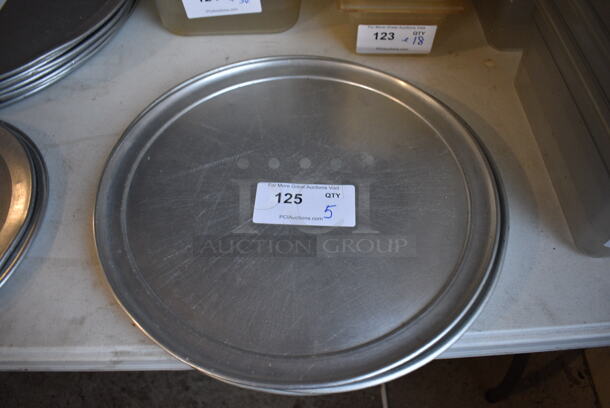 5 Metal Round Pizza Baking Pans. 16x16. 5 Times Your Bid!