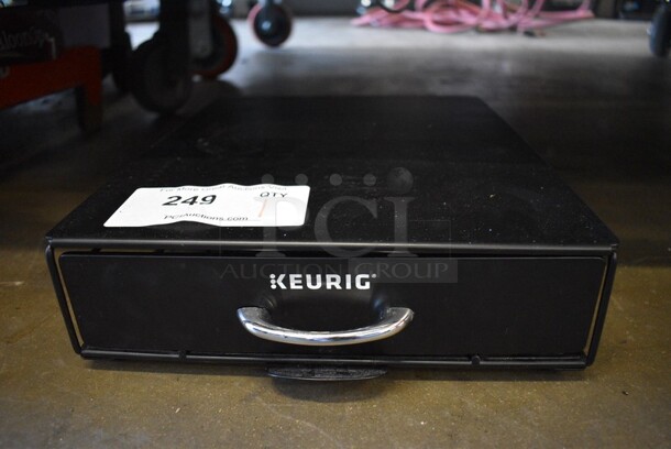 Keurig Black Metal K-Cup Holder. 11x14.5x3.5.