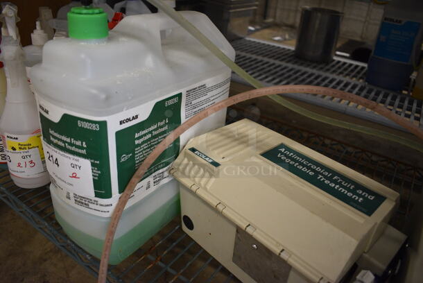 ALL ONE MONEY! Lot of Various Items Including Ecolab Bottle and Dispensing System! - Image 2 of 3