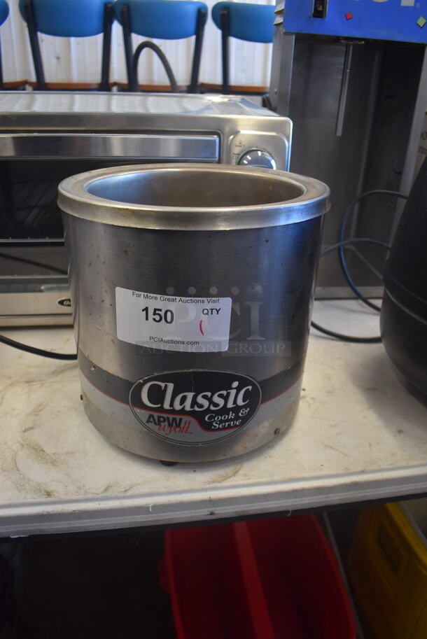 APW Wyott Classic Cook & Serve RCW-7 Countertop Warmer 120 Volt 1 Phase. Tested and Working!