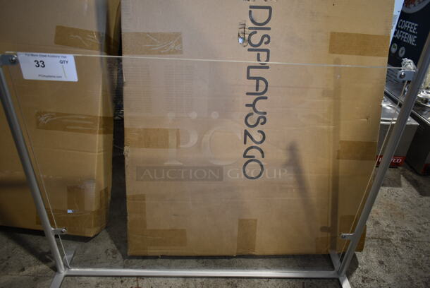 BRAND NEW! Displays2Go SMSDSAMB1 Sneeze Guard / Hygiene Barrier - Image 4 of 4