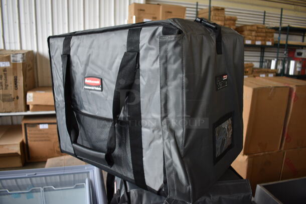 BRAND NEW! Rubbermaid 529F1300 Pro Serve Gray Poly Insulated Front Load Food Carrying Catering Bag w/ Insert. 19x25x22 - Image 3 of 5