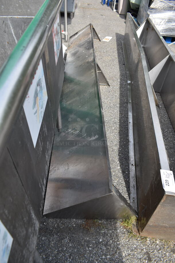 Stainless Steel Commercial Wall Mount Shelf. - Image 1 of 3