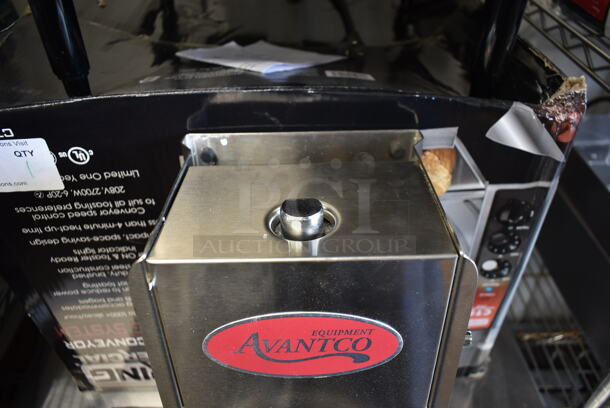 BRAND NEW SCRATCH AND DENT! Avantco 177SSH7V Stainless Steel Commercial Countertop Horizontal Manual Sausage Suffer.  - Image 7 of 11