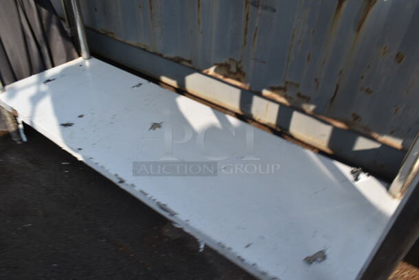 Stainless Steel Commercial Table w/ Back Splash and Under Shelf. - Image 4 of 5