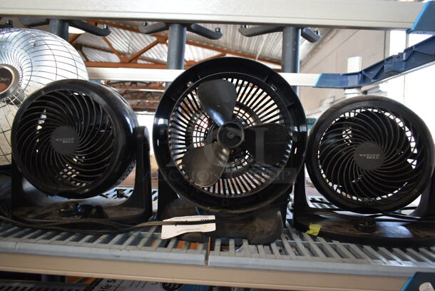 3 Metal Poly Fans. 1 Missing Front Piece. 3 Times Your Bid! - Image 1 of 10
