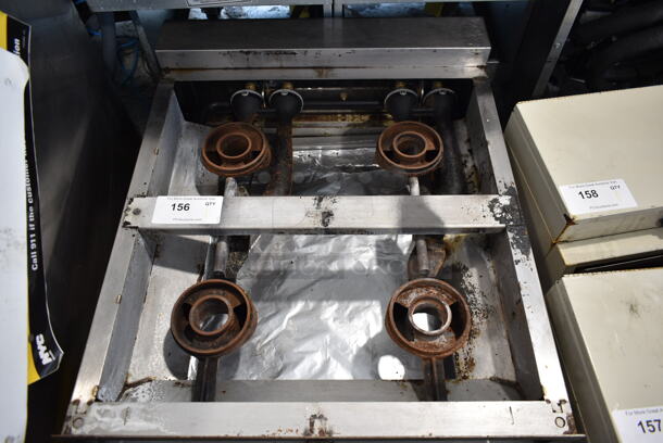 Vulcan VCRH24-1 Stainless Steel Commercial Countertop Natural Gas Powered 4 Burner Range. Missing Burner Covers and Grates. 100,000 BTU. - Image 3 of 4