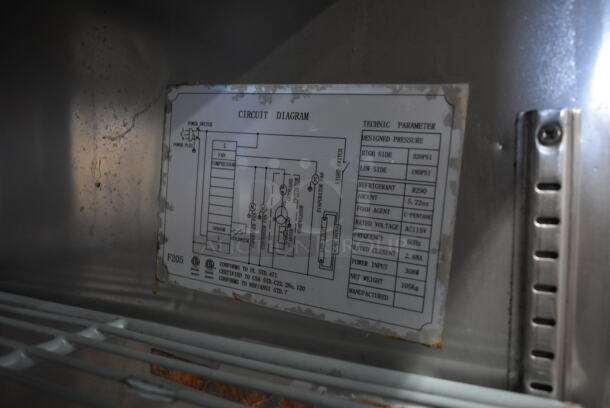 Spartan SGBBB-48 Metal Commercial 2 Door Back Bar Cooler Merchandiser. 115 Volts, 1 Phase. Tested and Working! - Image 5 of 6