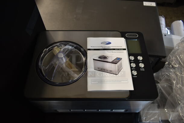 BRAND NEW SCRATCH AND DENT! Whynter ICM-200LS 2.1 Quart Capacity Automatic Compressor Ice Cream Maker in Stainless Steel. 115 Volts, 1 Phase. Tested and Working! - Image 3 of 6