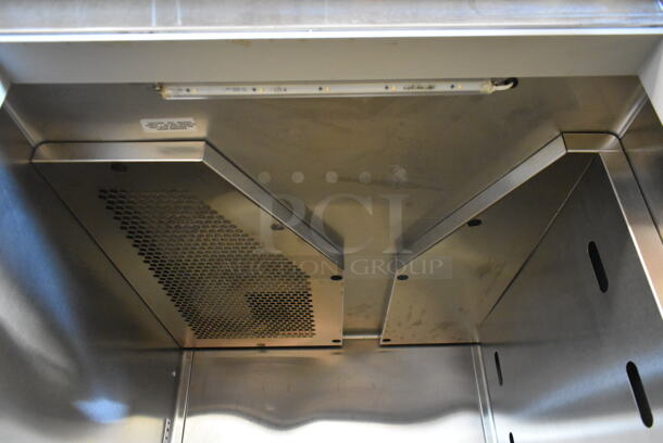 2017 True STR2DT-4HS Stainless Steel Commercial 4 Half Size Reach In Dual Temperature Cooler and Freezer w/ Poly Coated Racks on Commercial Casters. 115 Volts, 1 Phase. Tested and Freezer Side is Working and Cooler Side Needs Refrigerant To Work - Image 8 of 12