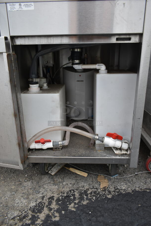 QualServ WMSC24MS Stainless Steel Commercial Single Bay Portable Sink w/ Faucet and Handles on Commercial Casters. 120 Volts, 1 Phase. - Image 6 of 9