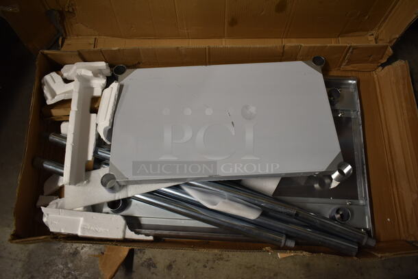 BRAND NEW IN BOX! SR-78007-T2448 Stainless Steel Table w/ Under Shelf. - Image 6 of 7