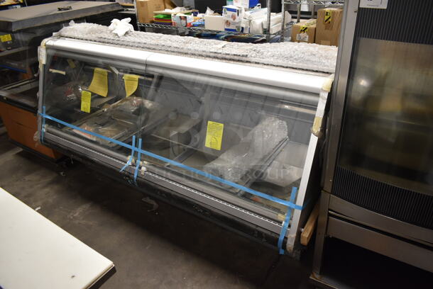 BRAND NEW SCRATCH AND DENT! 2021 Hussmann SMBT-7 Metal Commercial Floor Style Deli Display Case Merchandiser. Does Not Come w/ Remote Compressor. - Image 1 of 6