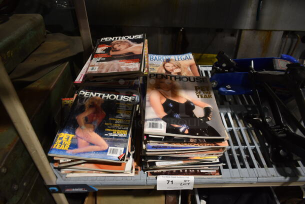 ALL ONE MONEY! Lot of Various Magazines Including Penthouse. - Image 1 of 3