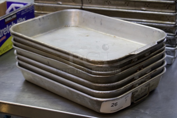 Aluminum Baking & Roasting Pans. 12x18x2-1/2. 7x Your Bid