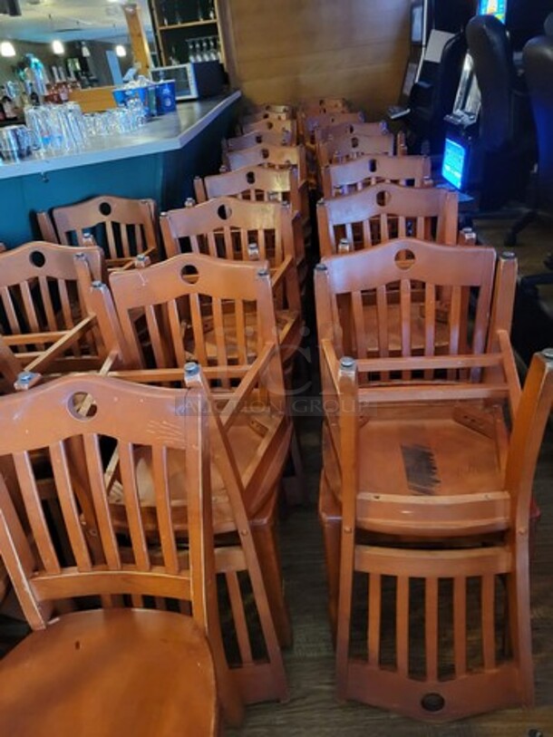 Wood Dining Chairs - Image 2 of 3