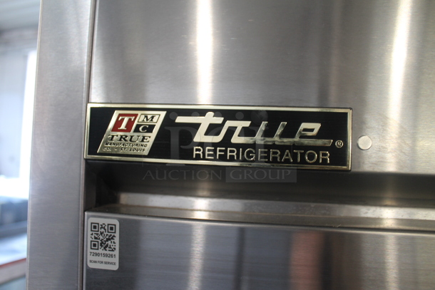 2011 True TG2R-2S Stainless Steel Commercial 2 Door Reach In Cooler w/ Poly Coated Racks. 115 Volts, 1 Phase. Tested and Working! - Image 2 of 8