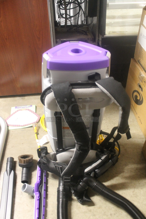 4 BRAND NEW WITH BOX! Pro Team  1073110 Super Coach Pro 10 Backpack Vacuum With Attachments. 120V. 4 Times Your Bid!  - Image 4 of 7