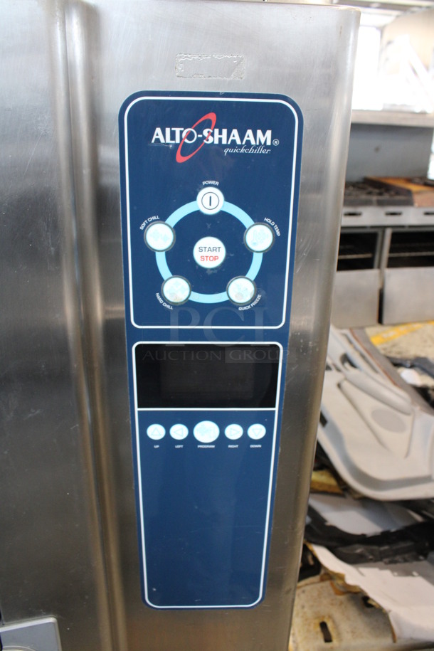 Alto Shaam Model QC50E Stainless Steel Commercial Electric Powered Quick Chiller Blast Chiller w/ Roll In Rack, Metal Shelves and 3 Probes. 208/230 Volts, 3 Phase. 51x41x76.5 - Image 5 of 11