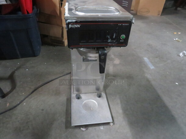 One Bunn Coffee Brewer With Filter Basket. Model# CW15-APS. 120 Volt.