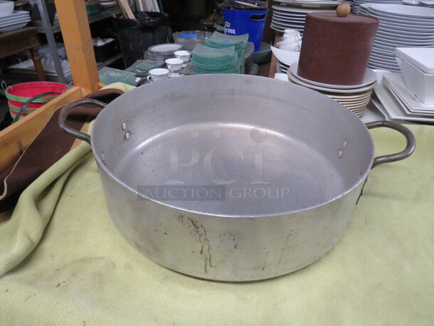 One Commercial Aluminum Braizing Pot.  18.5X6 - Image 2 of 2
