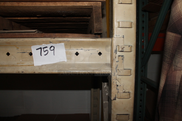 ALL ONE MONEY! Lot of Tan Metal Pallet Racking. Does Not Include Contents. BUYER MUST REMOVE. - Image 2 of 4