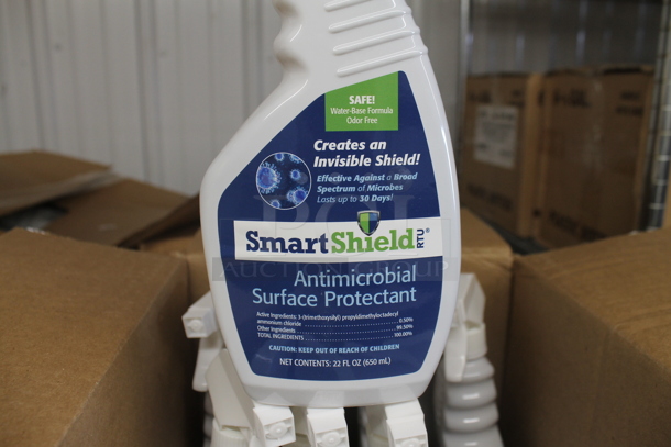 Box of 12 BRAND NEW Bottles of Smart Shield Antimicrobial Surface Protectant - Image 2 of 3