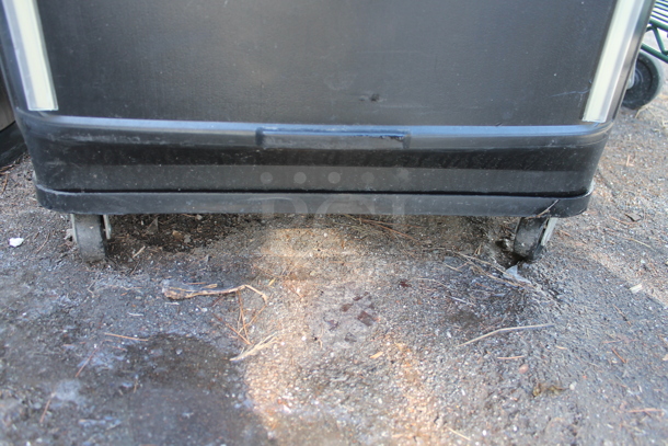 Black Poly Portable Ice Bin on Commercial Casters. - Image 3 of 3