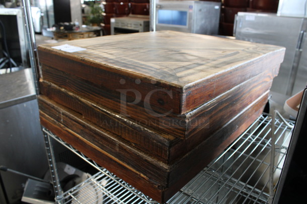 5 Wooden Tabletops. 21x24x2. 5 Times Your Bid! - Image 3 of 3