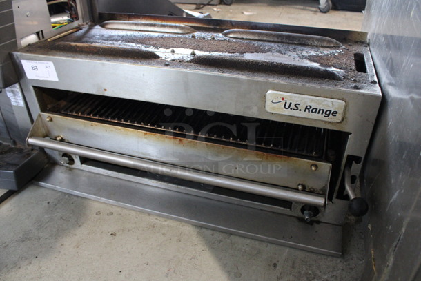 LATE MODEL! US Range Stainless Steel Commercial Natural Gas Powered Cheese Melter. 34x23x16 - Image 4 of 4