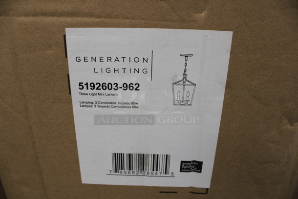 BRAND NEW IN BOX! Generation Lighting Three Light Mini Lantern Light Fixture