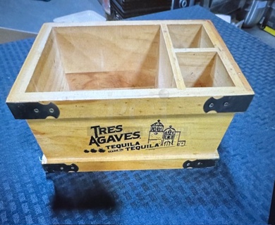 One Wooden Bar Caddy.
