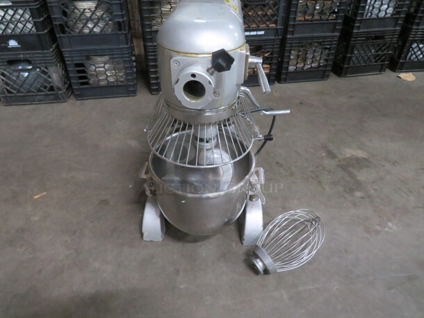 One Omcan 10 Quart Planetary Mixer With Guard Bowl, Hook And Whip. 110 Volt. Model# VFM-10B