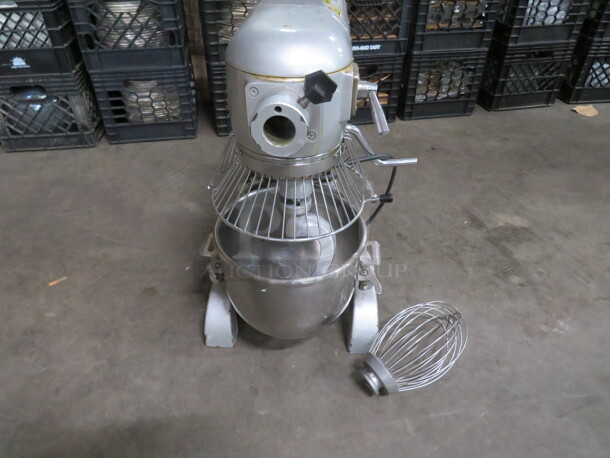 One Omcan 10 Quart Planetary Mixer With Guard Bowl, Hook And Whip. 110 Volt. Model# VFM-10B - Image 1 of 6