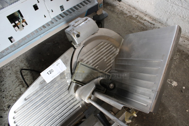 Hobart Model 1812 Stainless Steel Commercial Countertop Automatic Meat Slicer w/ Blade Sharpener. 120 Volts, 1 Phase. 26x23x20. Tested and Working! - Image 3 of 6