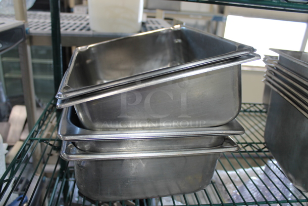 5 Stainless Steel 1/2 Size Drop In Bins. 1/2x4. 5 Times Your Bid! - Image 2 of 2