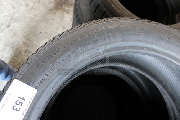 4 Various Tires Including ContiProContact 225/45R 18 91V. Includes 25.5x9.5x25.5. 4 Times Your Bid! - Image 5 of 6