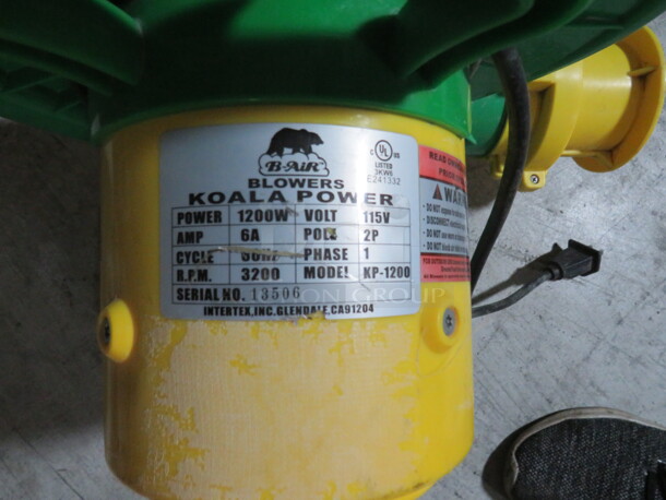 One B Inflatable Blower. #KP-1200. 115 Volt. - Image 2 of 3