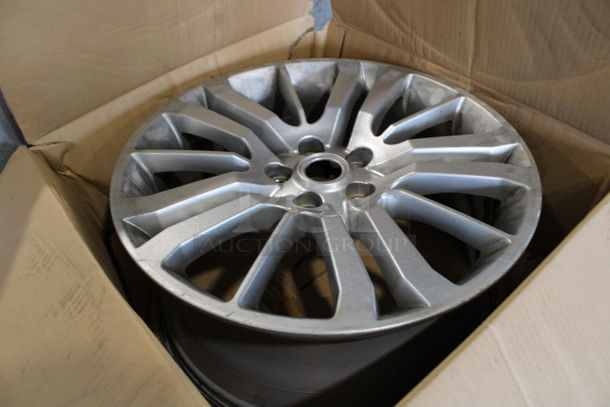 4 Metal Car Rims. 9-1/2Jx20EH2 53 CD183 2-a. 21.5x10x21.5. 4 Times Your Bid! - Image 2 of 8