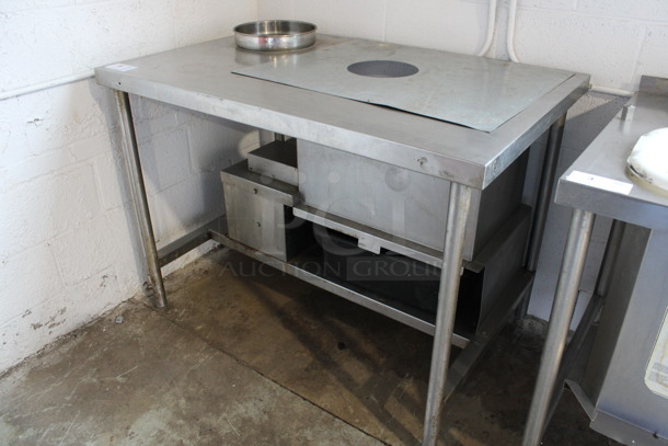 Ayr-king Stainless Steel Commercial Breader / Blender / Sifter Station. 115 Volts, 1 Phase. 48x31x35.5. Cannot Test - Unit Needs New Power Cord - Image 2 of 5