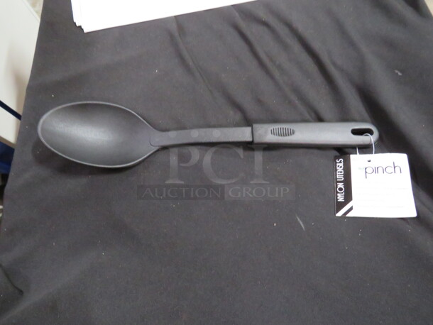 NEW Black Nylon Solid Spoon. # SPNN-BBR. 12XBID - Image 1 of 1