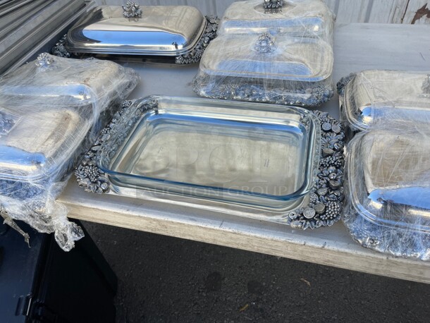 Nice! Commercial Stainless Steel Presentation Plates NSF With Glass Plate - Image 6 of 8