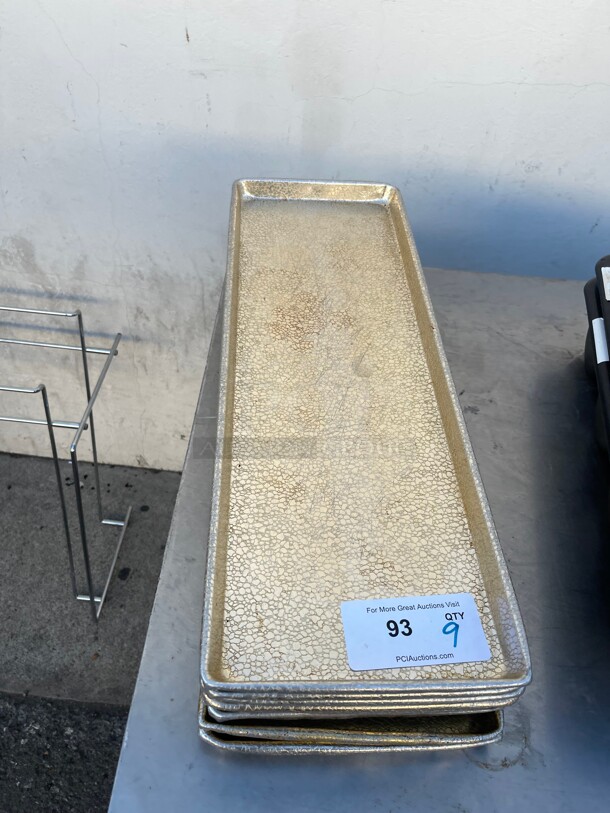 Clean! Commercial 1/2 Sheet Gold Color Great for Presenting Food NSF  - Image 3 of 5