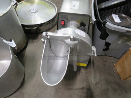 One Univex Power Base Unit With Pelican Head Chopper/Shredder. Model# PM91. 