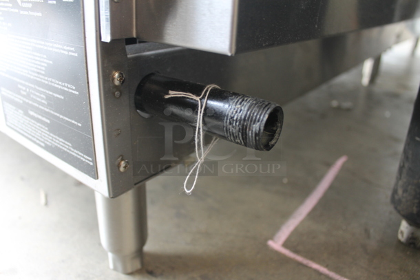 LIKE NEW! CPG 351GMCPG72NL Commercial Stainless Steel Natural Gas Countertop Griddle On Galvanized Legs With Box Of Parts. 180,000 BTU.  - Image 7 of 8