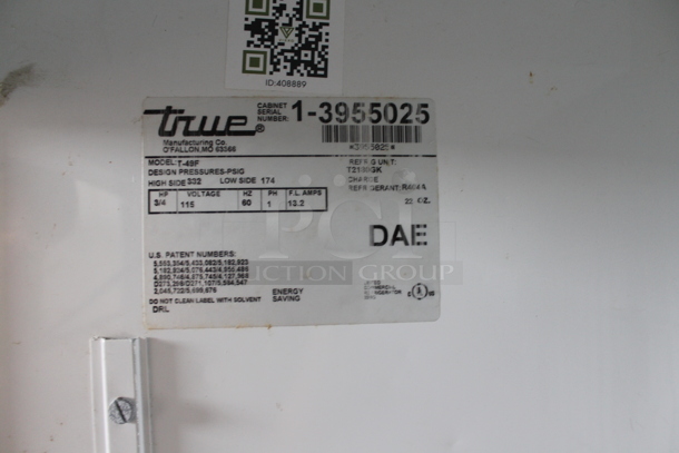 True T-49F Stainless Steel Commercial 2 Door Reach In Freezer. 115 Volts, 1 Phase. Tested and Powers On But Does Not Get Cold - Image 4 of 8