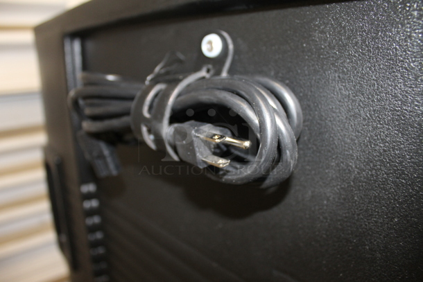 BRAND NEW SCRATCH AND DENT! Cambro CAM6000 Commercial Electric Stacked Black Heated Food Pan Carriers On Commercial Casters. 110-120V. Tested and Working! - Image 10 of 12
